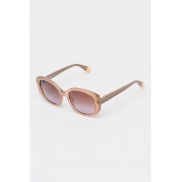 Ochelari de soare butterfly cu lentile in degrade - Roz prafuit