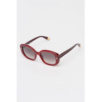 Ochelari de soare butterfly cu lentile in degrade - Visiniu