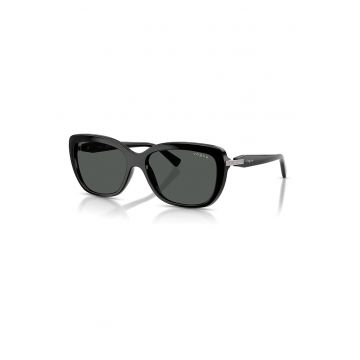 Ochelari de soare butterfly - Negru stins/Argintiu