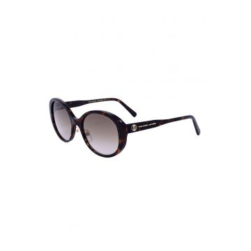 Ochelari de soare cat-eye cu lentile in degrade - Negru/Maro