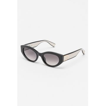 Ochelari de soare cu lentile ovale - Negru