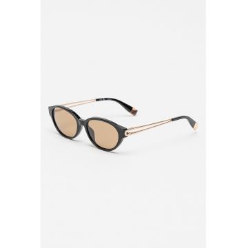 Ochelari de soare cu lentile ovale - Negru stins