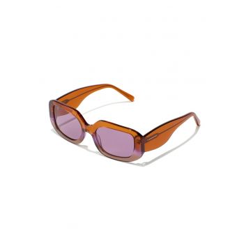 Ochelari de soare dreptunghiulari cu lentile uni Sunflare - Portocaliu/Roz