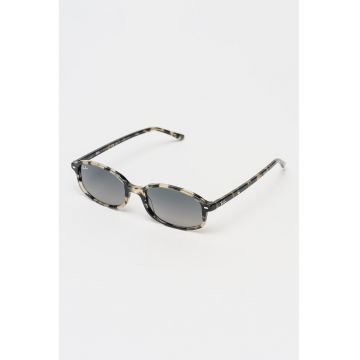 Ochelari de soare dreptunghiulari unisex - Negru/Maro nisip
