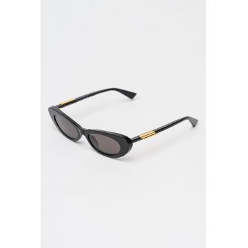 Ochelari de soare ovali cu logo - Auriu/Negru