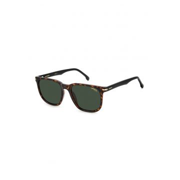 Ochelari de soare patrati unisex - Maro inchis/Maro scortisoara/Verde feriga