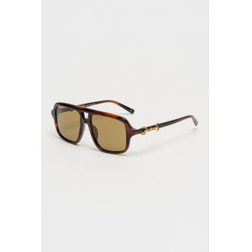 Ochelari de soare pilot - Auriu/Maro cognac