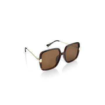 Ochelari de soare polarizati cu lentile patrate Muse - Auriu/Maro