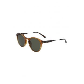 Ochelari de soare unisex cu lentile uni - Maro