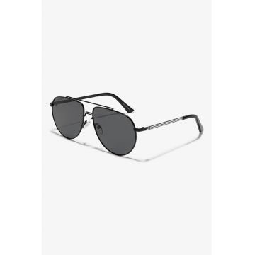 Ochelari de soare aviator unisex - Alb/Negru