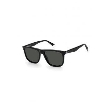 Ochelari de soare wayfarer polarizati cu lentile uni - Negru