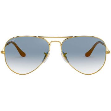 Ochelari de soare unisex Ray-Ban RB3025 001/3F Aviator Large Metal