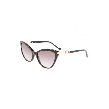 Ochelari de soare cat-eye cu logo discret pe brate