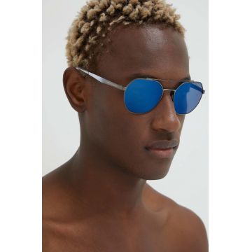 Armani Exchange ochelari de soare barbati, culoarea albastru marin