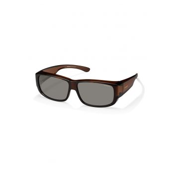 Ochelari de soare dreptunghiulari unisex cu model in doua nuante