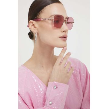 Swarovski ochelari de soare femei, culoarea roz