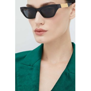 Versace ochelari de soare femei, culoarea negru