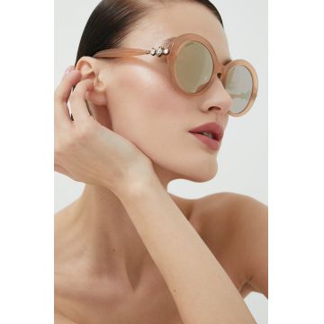 Swarovski ochelari de soare femei, culoarea argintiu