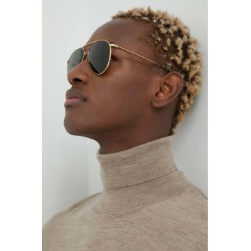 Burberry ochelari de soare barbati, culoarea auriu