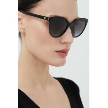 Burberry ochelari de soare femei, culoarea negru