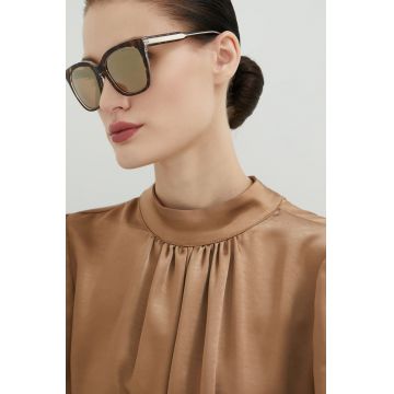 Michael Kors ochelari de soare femei, culoarea maro