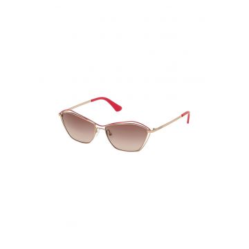 Ochelari de soare cat-eye cu detaliu logo Ochelari de soare cat-eye cu detaliu logo
