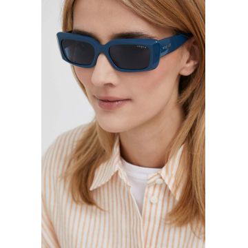 Vogue Eyewear ochelari de soare femei, culoarea albastru marin