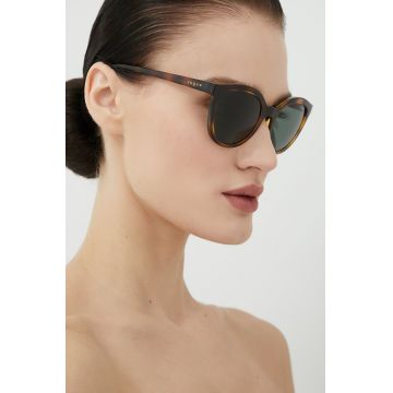 VOGUE ochelari de soare femei, culoarea maro