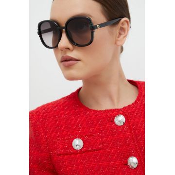 Gucci ochelari de soare femei, culoarea negru