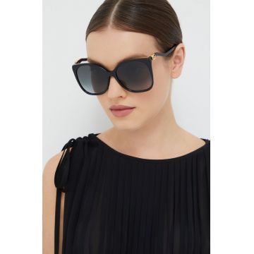 Gucci ochelari de soare femei, culoarea negru