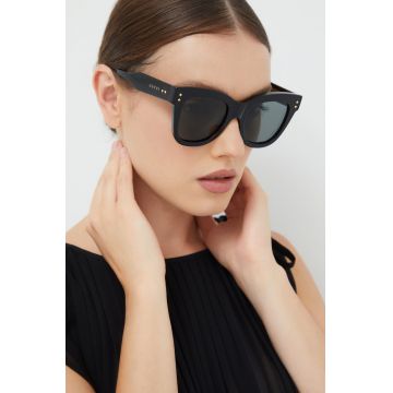 Gucci ochelari de soare femei, culoarea negru