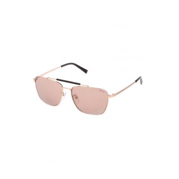 Ochelari de soare aviator cu logo discret