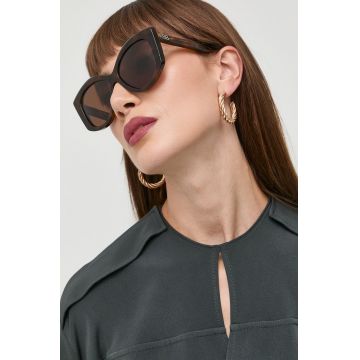 Balenciaga ochelari de soare femei, culoarea maro Balenciaga ochelari de soare femei, culoarea maro