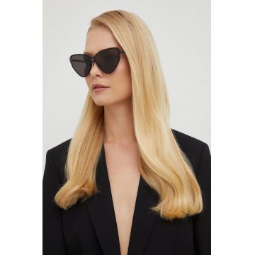 Balenciaga ochelari de soare femei, culoarea negru