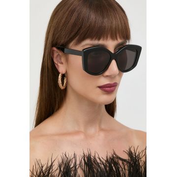 Balenciaga ochelari de soare femei, culoarea negru