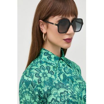 Gucci ochelari de soare femei, culoarea negru