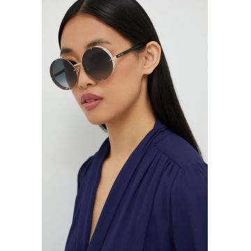 Jimmy Choo ochelari de soare femei, culoarea negru