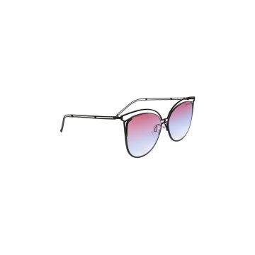 Ochelari de soare cat-eye cu lentile oglinda