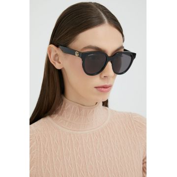 Gucci ochelari de soare femei, culoarea negru