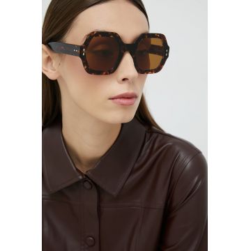 Isabel Marant ochelari de soare femei, culoarea maro