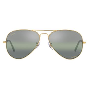 Ochelari de soare unisex Ray-Ban RB3025 9196/G4 Aviator Large Metal