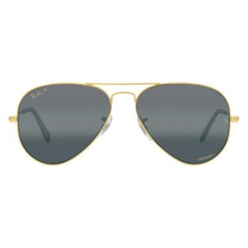 Ochelari de soare unisex Ray-Ban RB3025 9196/G6 Aviator Large Metal
