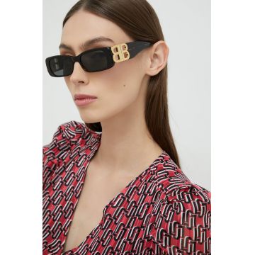 Balenciaga ochelari de soare femei, culoarea maro