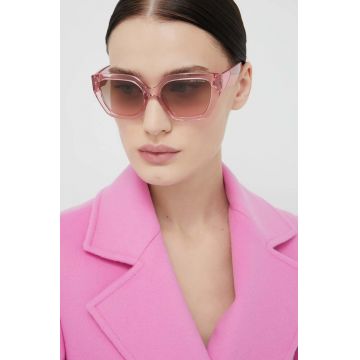 Armani Exchange ochelari de soare femei, culoarea roz