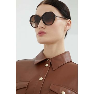 Burberry ochelari de soare femei, culoarea maro