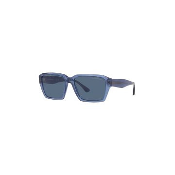 Emporio Armani ochelari de soare barbati, culoarea albastru marin