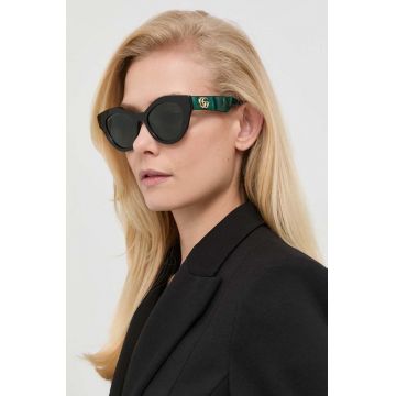 Gucci ochelari de soare femei, culoarea verde