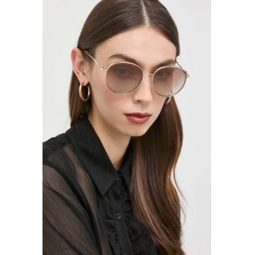Michael Kors ochelari de soare femei, culoarea auriu