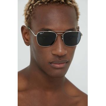 Ray-Ban ochelari de soare bărbați, culoarea argintiu