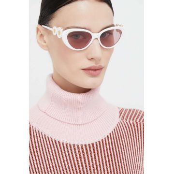 Versace ochelari de soare femei, culoarea alb